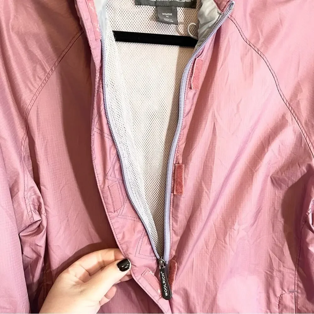 Woolrich Women's Zip Up Windbreaker Light Pink Size Medium - Picture 7 of 16